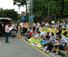 A comfort women rally in front of the Japanese Embassy in Seoul, August 2011