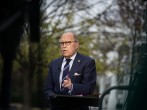 Trump Economic Advisor Larry Kudlow Speaks To Fox News At White House