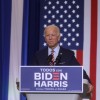 Democratic U.S. presidential nominee Joe Biden attends a Hispanic Heritage Month event in Kissimmee, FL