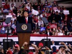 President Trump Holds Campaign Rally In Fayetteville, North Carolina