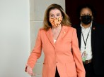 U.S. House Speaker Pelosi departs a news conference on Capitol Hill in Washington