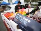 Los Angeles Food Bank Distributes Food Supplies And Census Information