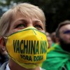 Protest against state governor Doria and China's Sinovac vaccine in Sao Paulo