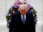 Trump, Biden Pause to Mark Veterans Day in Different Wreath-Laying Ceremonies