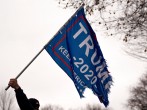 Anti-Trump Protesters Vandalized Vehicles During a Pro-Trump Rally