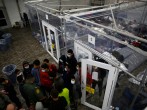 5700 Migrants overcrowding a Border Patrol Tent in Texas