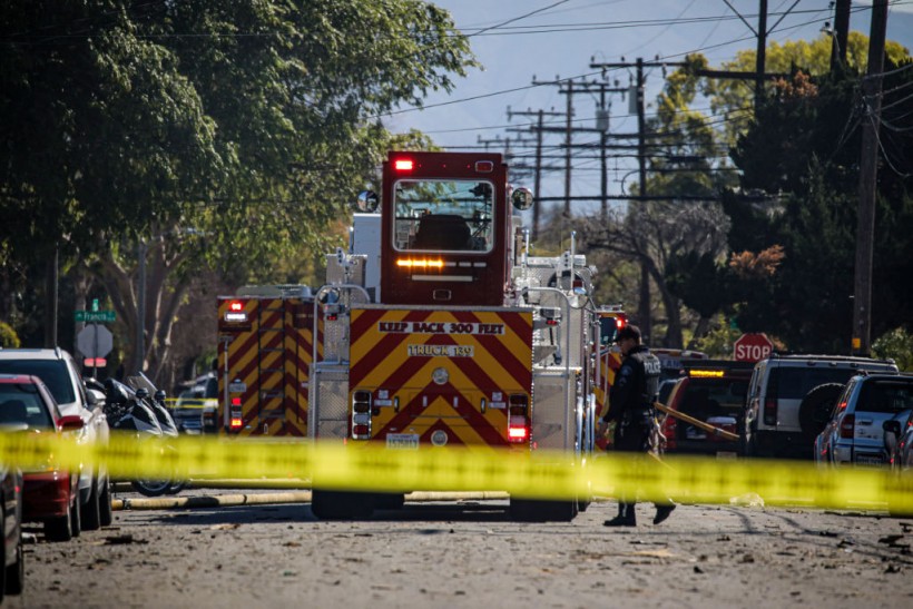 A massive blast caused by exploding fireworks shook an Ontario neighborhood Tuesday afternoon.
