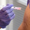 Moderna vaccine inoculated on a Man