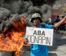 Haitian demonstrates on Kidnapings