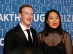 Facebook CEO Mark Zuckerberg and Wife Priscilla Chan 