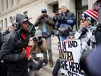Protesters Outside Courthouse of Kyle RIttenhouse Trial 
