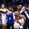 Lebron James Gets Second Career Ejection After Altercation With Detroit Pistons' Isaiah Stewart Drew Blood