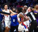 Lebron James Gets Second Career Ejection After Altercation With Detroit Pistons' Isaiah Stewart Drew Blood