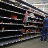 Walmart's empty grocery shelves