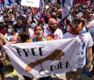 Cuban Protesters Outside Cuban Embassy