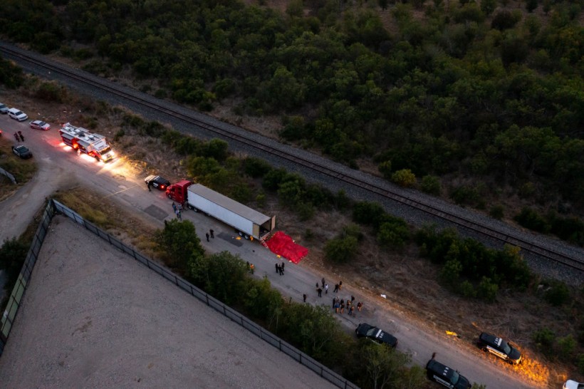 46 Migrants Found Dead Inside Semi-Truck in Texas; Greg Abbott Blames Joe Biden for Horrific Tragedy