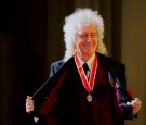 King Charles Knights Queen Guitarist Brian May in Buckingham Palace