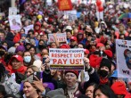 California: Los Angeles Teachers and School Workers Strike for Better Pay Shuts Down Schools  