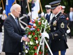 Joe Biden Celebrates Memorial Day Honoring Fallen Soldiers at Arlington National Cemetery  