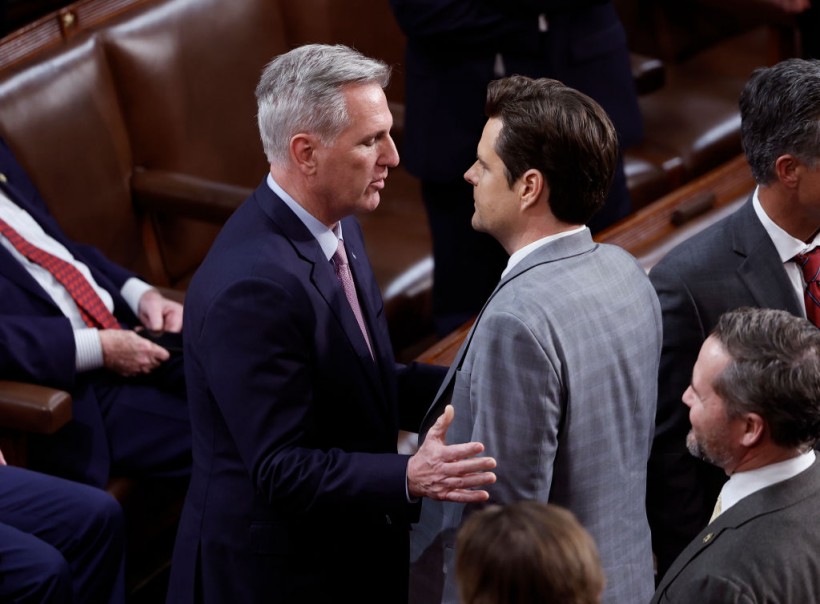 Matt Gaetz Accuses Kevin McCarthy of Doing 'Secret Side Deal' with Joe Biden Amid Efforts To Remove Him as House Speaker