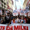 Argentina President Javier Milei Faces First Public Protest