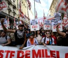 Argentina President Javier Milei Faces First Public Protest