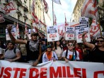 Argentina President Javier Milei Faces First Public Protest