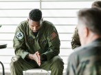 Photo of Soldier Looking Down