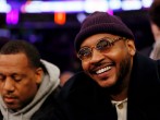 Ex-New York Knicks player Carmelo Anthony attends a recent at Madison Square Garden on Jan. 17, 2024