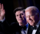 White House Correspondents Dinner: SNL's Colin Jost Skewers Joe Biden and Donald Trump 