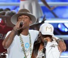 Singer Pharrell Williams and rapper Missy Elliott 