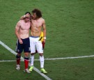 Brazil's David Luiz & Colombia's James Rodriguez