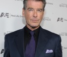 Actor Pierce Brosnan attends A&E's premiere party event for Stephen King's 'Bag of Bones' at Fig & Olive Melrose Place