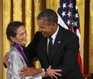 Julia Alvarez recieves her National Medal of Arts 