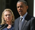President Barack Obama and Hillary Clinton