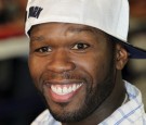 Rapper-Curtis-50-Cent-Jackson-watches-boxer-Floyd-Mayweather-Jr