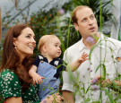 The Duke and Duchess of Cambridge with Prince George