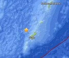 This image shows the epicenter of the magnitude 6.7 earthquake that hit Guam on Tuesday.