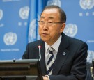 United Nations Secretary General Ban Ki-Moon Holds News Conference