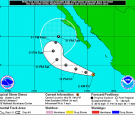 Tropical Storm Simon is expected to turn back toward Mexico and grow to hurricane strength by Saturday.