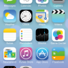 The iPhone 5 home screen in iOS 7 Beta 2 as released by Apple.