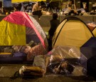 Protestors Take A Rest As The Pro Democracy Sit-In Goes On