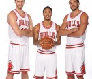 Joakim Noah, Derrick Rose and Pau Gasol