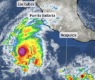 Infrared Satellite Image of Hurricane Vance