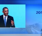 US President Barack Obama speaks at the APEC CEO Summit, on November 10, 2014 in Beijing, China.