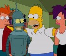 simpsons-futurama-crossover-fry-bender-homer-leela