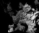 The surface of the 67P/Churyumov-Gerasimenko comet as seen from the Philae lander