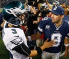 Dallas Cowboys Tony Romo and Philadelphia Eagles Nick Foles