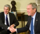 President Bush Meets With Portugese Prime Minister Socrates