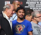 Bob Arum, Manny Pacquiao and Freddie Roach